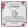 Forever Love Necklace | Personalized To My Beautiful Goddaughter Necklace from Godmother Life Gave Me You Goddaughter Birthday Graduation Christmas Customized Gift Box Message Card | teecentury