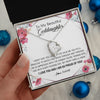 Forever Love Necklace | Personalized To My Beautiful Goddaughter Necklace from Godmother Life Gave Me You Goddaughter Birthday Graduation Christmas Customized Gift Box Message Card | teecentury
