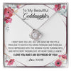Love Knot Necklace | Personalized To My Beautiful Goddaughter Necklace from Godmother Life Gave Me You Goddaughter Birthday Graduation Christmas Customized Gift Box Message Card | teecentury