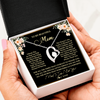 Forever Love Necklace | Personalized To My Beautiful Mom Necklace from Daughter Son I Need to Say I Love You Mom Birthday Mother's Day Pendant Jewelry Customized Gift Box Message Card | teecentury