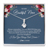 Alluring Beauty Necklace | Personalized To My Beautiful Niece Necklace From Aunt Uncle Braver Stronger Smarter Niece Pendant Jewelry Birthday Graduation Christmas Customized Message Card | teecentury