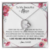 Forever Love Necklace | Personalized To My Beautiful Niece Necklace from Aunt Auntie Life Gave Me You Niece Birthday Thanksgiving Graduation Christmas Customized Gift Box Message Card | teecentury