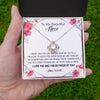 Love Knot Necklace | Personalized To My Beautiful Niece Necklace from Aunt Auntie Life Gave Me You Niece Birthday Thanksgiving Graduation Christmas Customized Gift Box Message Card | teecentury