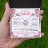 Love Knot Necklace | Personalized To My Beautiful Soulmate Necklace From Husband Love You Longer Wife Birthday Anniversary Wedding Valentines Day Customized Gift Box Message Card | teecentury