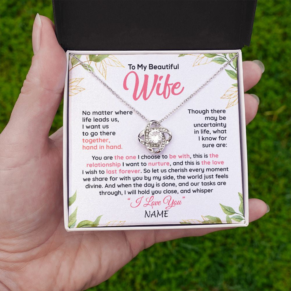 To my beautiful wife necklace discount