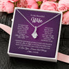 Alluring Beauty Necklace | Personalized To My Beautiful Wife Necklace From Husband I Love You Wife Birthday Anniversary Valentines Day Christmas Jewelry Customized Gift Box Message Card | teecentury