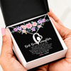 Forever Love Necklace | Personalized To My Best Bonus Daughter Necklace From Bonus Mom Life Gave Me The Gift Of You Step Daughter Jewelry Birthday Christmas Customized Message Card | teecentury