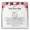 Forever Love Necklace | Personalized To My Best Bonus Mom Necklace from Daughter Thank You For Loving Me Stepmom Jewelry Birthday Mothers Day Christmas Customized Message Card | teecentury