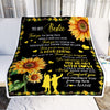 Personalized To My Bestie Blanket From Friend Sister A Good Friend Sunflower Friendship Birthday Graduation Christmas Customized Bed Fleece Throw Blanket | teecentury