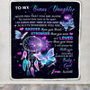 Personalized To My Bonus Daughter Blanket From Bonus Mom Butterfly Braver Stronger Loved Stepdaughter Birthday Graduation Christmas Customized Fleece Blanket | teecentury