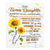 Personalized To My Bonus Daughter Blanket From Mom Whenever You Fell Overwhelmed Sunflower Stepdaughter Birthday Christmas Customized Bedding Fleece Blanket | teecentury