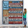 Personalized To My Bonus Daughter Blanket From Stepmother Wood It A Big Hug Stepdaughter Birthday Graduation Christmas Customized Bed Fleece Throw Blanket | teecentury