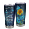 Personalized To My Bonus Daughter From Stepmom Stainless Steel Tumbler Cup Be Brave Be Stronger Butterfly Sunflower Stepdaughter Birthday Graduation Christmas Travel Mug | teecentury