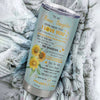 Personalized To My Bonus Daughter From Stepmom Stainless Steel Tumbler Cup Never Forget That I Love You Sunflower Stepdaughter Birthday Christmas Travel Mug | teecentury