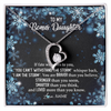 Forever Love Necklace | Personalized To My Bonus Daughter Necklace From Stepmother Whisper Back I Am The Storm Stepdaughter Jewelry Birthday Christmas Customized Message Card | teecentury