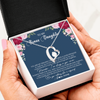 Forever Love Necklace | Personalized To My Bonus Daughter Necklace From Stepmother You Are My Greatest Gift Stepdaughter Birthday Customized Jewelry Gift Box Message Card | teecentury