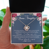 Love Knot Necklace | Personalized To My Bonus Daughter Necklace From Stepmother You Are My Greatest Gift Stepdaughter Birthday Customized Jewelry Gift Box Message Card | teecentury