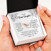Interlocking Hearts Necklace | Personalized To My Bonus Daughter Necklace From Stepmother You're Braver Stronger Smarter Stepdaughter Birthday Customized Jewelry Gift Box Message Card | teecentury