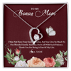 Forever Love Necklace | Personalized To My Bonus Mom Necklace Thank You For Being A Part Of My Life Mother In Law Stepmom Jewelry Birthday Mothers Day Customized Gift Box Message Card | teecentury