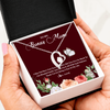 Forever Love Necklace | Personalized To My Bonus Mom Necklace Thank You For Being A Part Of My Life Mother In Law Stepmom Jewelry Birthday Mothers Day Customized Gift Box Message Card | teecentury