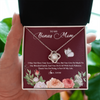 Love Knot Necklace | Personalized To My Bonus Mom Necklace Thank You For Being A Part Of My Life Mother In Law Stepmom Jewelry Birthday Mothers Day Customized Gift Box Message Card | teecentury