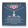 Alluring Beauty Necklace | Personalized To My Bonus Mom Necklace from Daughter Thank You For Loving Me Bonus Mom Jewelry Birthday Mothers Day Christmas Customized Message Card | teecentury