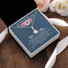 Alluring Beauty Necklace | Personalized To My Bonus Mom Necklace from Daughter Thank You For Loving Me Bonus Mom Jewelry Birthday Mothers Day Christmas Customized Message Card | teecentury