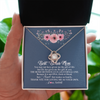Love Knot Necklace | Personalized To My Bonus Mom Necklace from Daughter Thank You For Loving Me Bonus Mom Jewelry Birthday Mothers Day Christmas Customized Message Card | teecentury