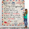 Personalized To My Boyfriend Blanket From Girlfriend Big Hug Air Mail Letter Boyfriend Birthday Valentine's Day Christmas Gift Bed Fleece Throw Blanket Blanket | Teecentury.com