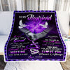 Personalized To My Boyfriend Blanket From Girlfriend Meeting You Was Fate Boyfriend Anniversary Valentines Day Birthday Christmas Fleece Throw Blanket | teecentury