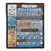 Personalized To My Boyfriend Blanket From Girlfriend Wood I Love You More And More Boyfriend Anniversary Valentines Day For Him Christmas Fleece Blanket Blanket | Teecentury.com