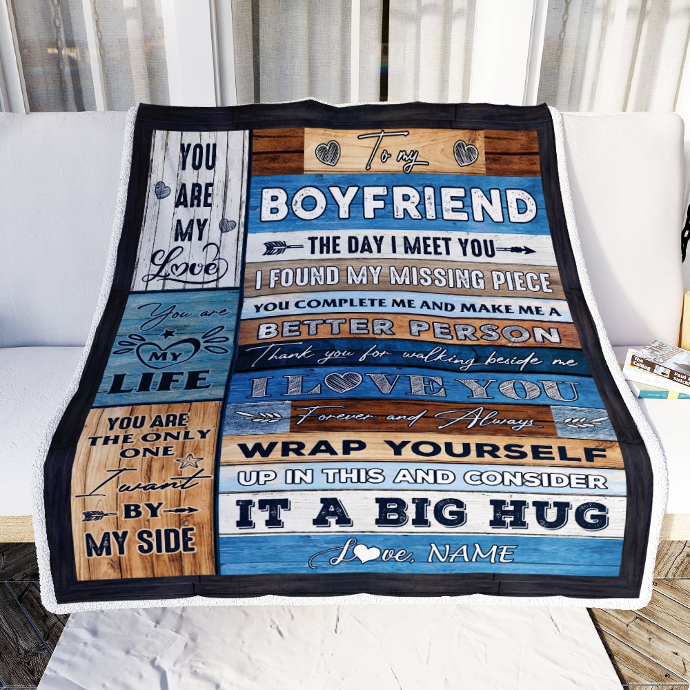 Customized blankets store for boyfriend
