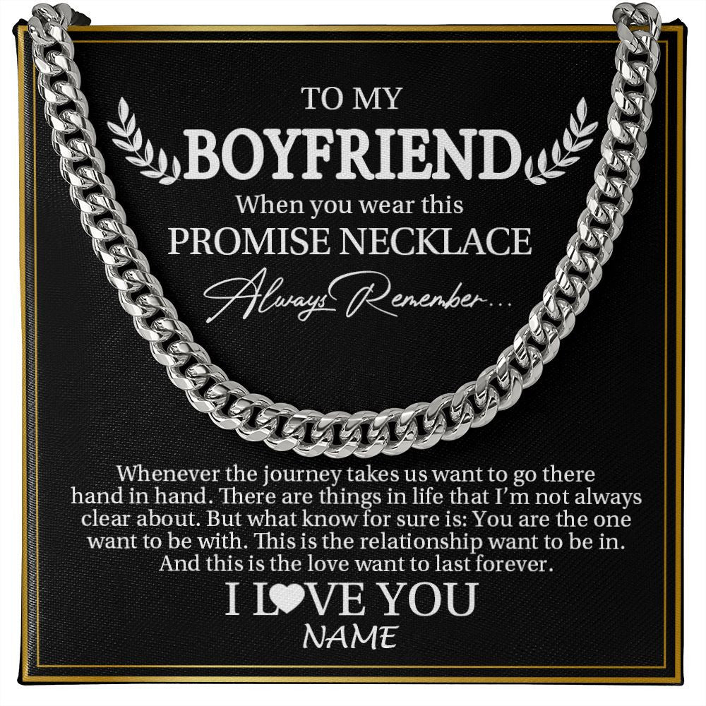 To My Boyfriend Necklace Boyfriend Gift Boyfriend Gifts For