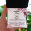 Love Knot Necklace | Personalized To My Boyfriend's Mom Necklace Flower Forever Be Grateful Boyfriend's Mom Birthday Mother's Day Pendant Jewelry Customized Gift Box Message Card | teecentury