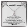 Alluring Beauty Necklace | Personalized To My Boyfriend's Mom Necklace I Fell In Love With Your Son Boyfriends Mom Mother's Day Birthday Pendant Jewelry Customized Gift Box Message Card | teecentury