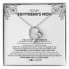 Forever Love Necklace | Personalized To My Boyfriend's Mom Necklace I Fell In Love With Your Son Boyfriends Mom Mother's Day Birthday Pendant Jewelry Customized Gift Box Message Card | teecentury