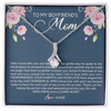 Alluring Beauty Necklace | Personalized To My Boyfriend's Mom Necklace Thank You For Raising The Perfect Man Boyfriend's Mom Mother's Day Pendant Jewelry Customized Gift Box Message Card | teecentury