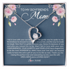 Forever Love Necklace | Personalized To My Boyfriend's Mom Necklace Thank You For Raising The Perfect Man Boyfriend's Mom Mother's Day Pendant Jewelry Customized Gift Box Message Card | teecentury