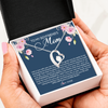 Forever Love Necklace | Personalized To My Boyfriend's Mom Necklace Thank You For Raising The Perfect Man Boyfriend's Mom Mother's Day Pendant Jewelry Customized Gift Box Message Card | teecentury