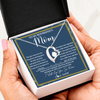 Forever Love Necklace | Personalized To My Boyfriend's Mom Necklace Thank You For Rasing The Man Boyfriends Mom Mother's Day Birthday Pendant Jewelry Customized Gift Box Message Card | teecentury