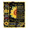 Personalized To My Cousin Blanket From Family Never Forget I Love You Sunflower Cousin Birthday Graduation Christmas Customized Bed Quilt Fleece Throw Blanket | teecentury