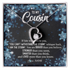 Forever Love Necklace | Personalized To My Cousin Necklace From Family Whisper Back I Am The Storm Cousin Pendant Jewelry Birthday Graduation Christmas Customized Message Card | teecentury