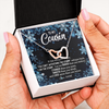 Interlocking Hearts Necklace | Personalized To My Cousin Necklace From Family Whisper Back I Am The Storm Cousin Pendant Jewelry Birthday Graduation Christmas Customized Message Card | teecentury