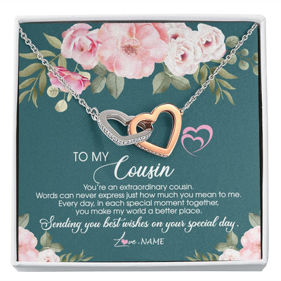 Personalized To My Cousin Necklace Jewelry Best Cousin Ever You re
