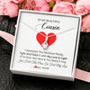 Alluring Beauty Necklace | Personalized To My Cousin Necklace from Family I Squeezed This Necklace Cousin Birthday Graduation Christmas Customized Gift Box Message Card | teecentury