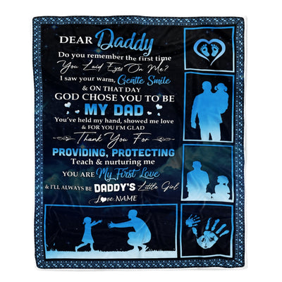 Personalized To My Dad Blanket from Daughter Thank You I'll Always Be Daddy's Little Girl Dad Father's Day Birthday Christmas Customized Fleece Blanket Blanket | Teecentury.com