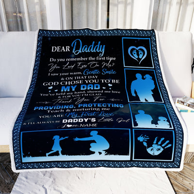 Personalized To My Dad Blanket from Daughter Thank You I'll Always Be Daddy's Little Girl Dad Father's Day Birthday Christmas Customized Fleece Blanket Blanket | Teecentury.com