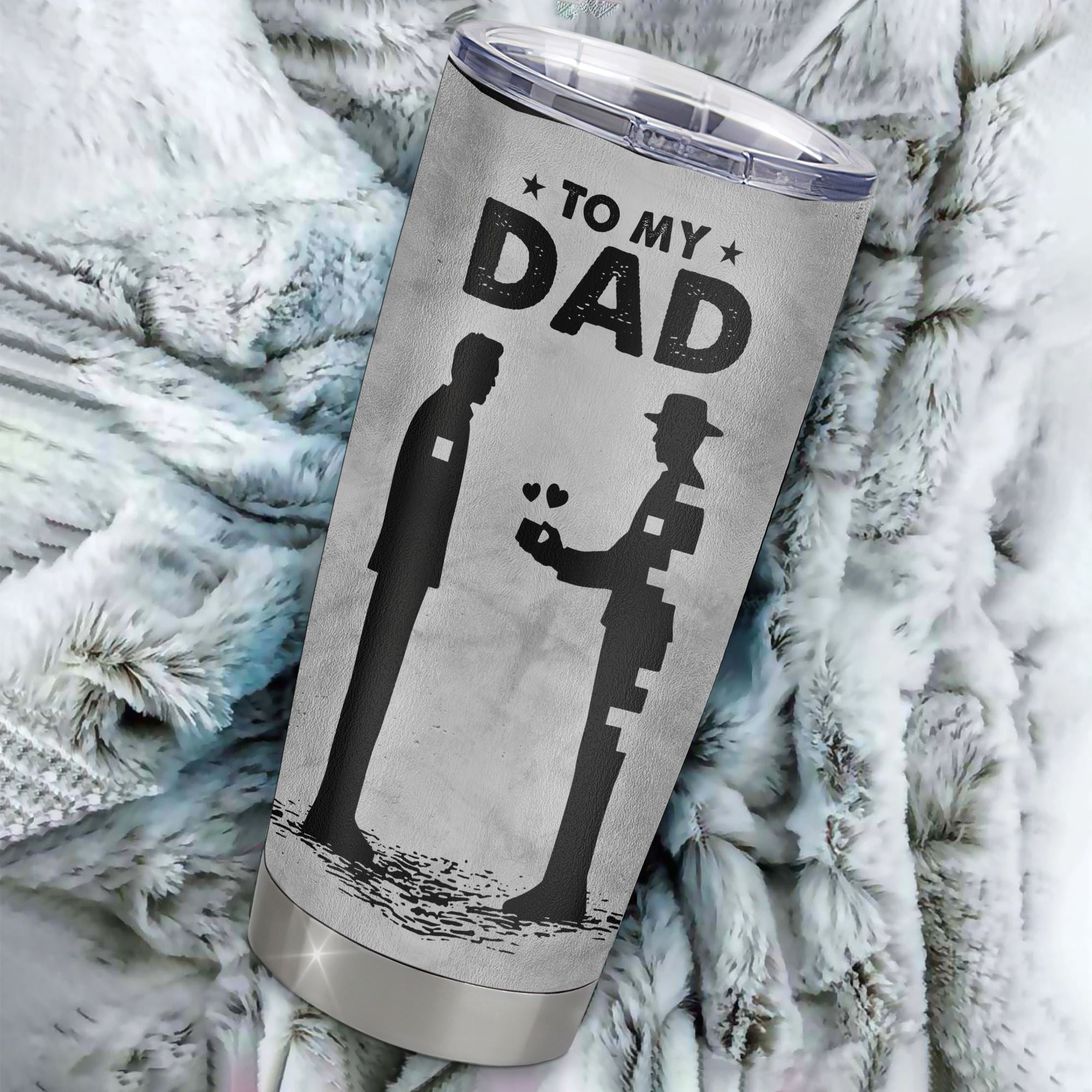 Personalized To My Dad From Son Stainless Steel Tumbler Cup Thank You Father And Son Dad Fathers Day Birthday Christmas Travel Mug | teecentury