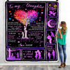 Personalized To My Daughter Blanket For Daughter From Mom Airmail Letter Kiss Hug I Love You Daughter Birthday Christmas Customized Fleece Blanket Blanket | Teecentury.com