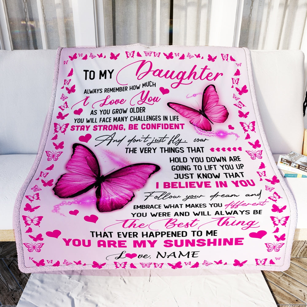 Mom Blanket, Gifts for Mom, Mom Birthday Gifts from Daughter Son, I Love  You Mother Blanket for Christmas Valentine's Day Gifts, Soft Purple  Butterfly